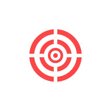 Hedef simgesini - vektör arka plan.