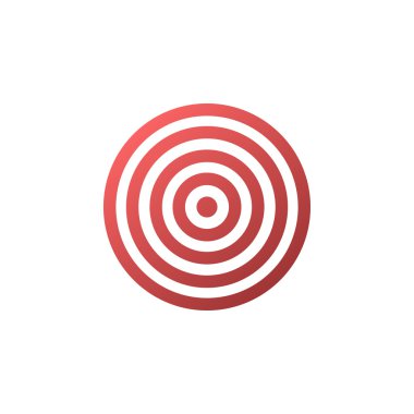 Hedef simgesini - vektör arka plan.