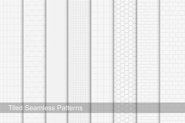 Raccolta di piastrelle modelli senza soluzione di continuità . — Vettoriale Stock