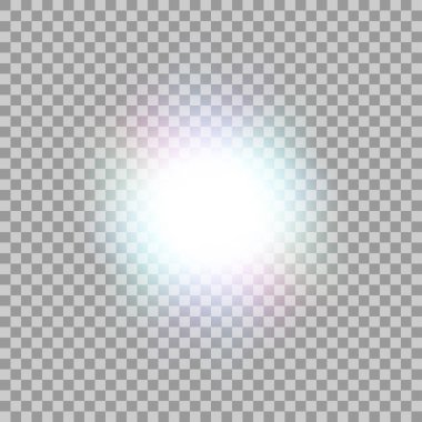 Vektör parlayan ışık efekti.