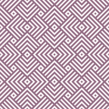 Vektörsüz geometrik desen. Mor çizgili arka plan. Sonsuz süsleme dokusu