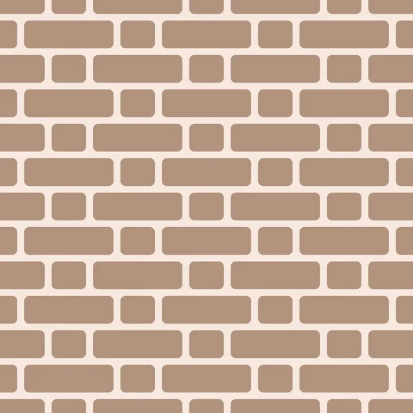 Płynny wzór ścian - tekstura cegły. Brązowa mozaika bez końca tło — Wektor stockowy