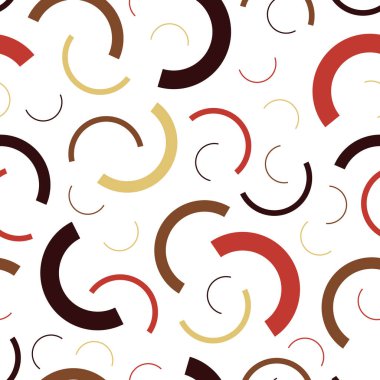 Renkli şekilli, soyut, pürüzsüz, modaya uygun bir model. Tekrarlanabilir vektör gerilemesi. Retro tarzı - moda tasarımı 80-90 'lar