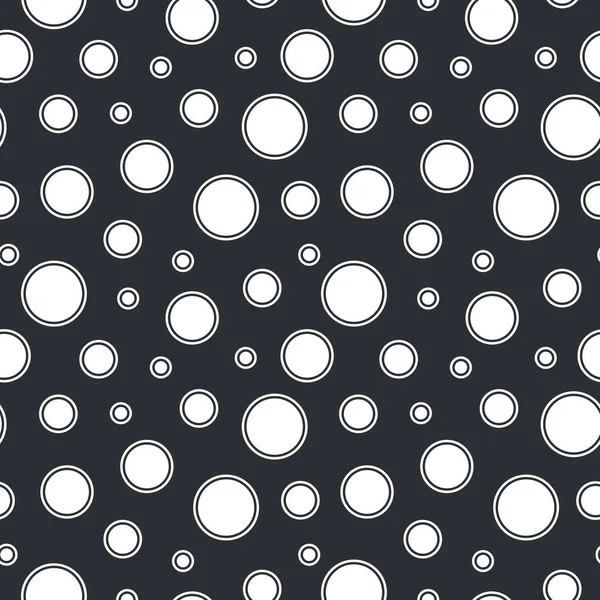 Motif vectoriel en pointillés sans couture - design noir et blanc. Fond minimaliste répétable simple. Impression textile — Image vectorielle