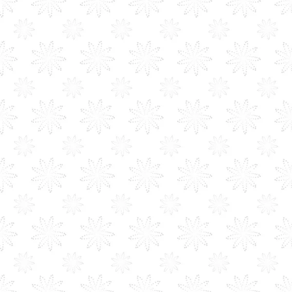 Векторный бесшовный рисунок с пунктирными фигурами. Белая и серая декоративная текстура. Абстрактный бесконечный фон — стоковый вектор
