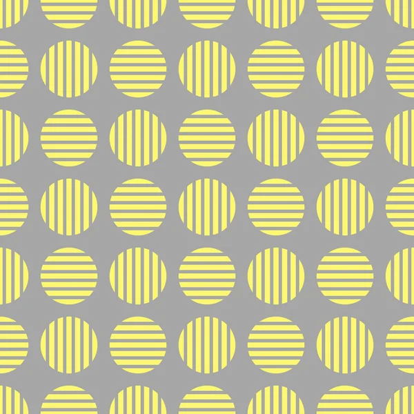 Vector seamless stylish pattern - repeatable trendy design. Creative circle striped texture. Abstract modern background — Stock Vector