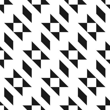 Vektör yaratıcı, kusursuz geometrik desen. Tekstil çizgili siyah beyaz doku. Soyut monokrom kumaş arkaplanı