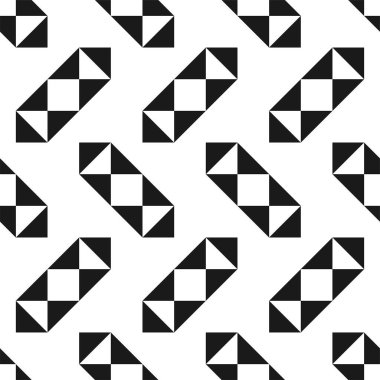 Vektör yaratıcı, kusursuz geometrik desen. Tekstil çizgili siyah beyaz doku. Soyut monokrom kumaş arkaplanı