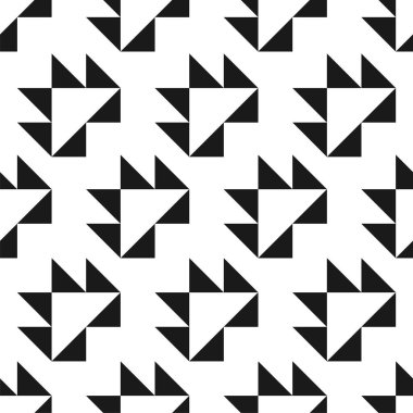 Vektör yaratıcı, kusursuz geometrik desen. Tekstil çizgili siyah beyaz doku. Soyut monokrom kumaş arkaplanı