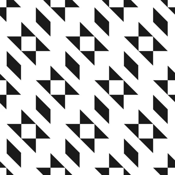 Vector creative seamless geometric pattern. Textile striped black and white texture. Abstract monochrome fabric background — Stock Vector