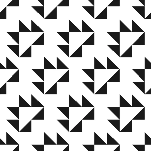ベクトル創造的なシームレスな幾何学パターン。繊維ストライプ黒と白のテクスチャ。概要モノクロ生地の背景 — ストックベクタ