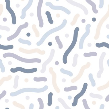 Vektör pürüzsüz desen - renkli hassas tasarım. Basit tekrarlanabilir sıradışı arkaplan. Tekstil baskısı, eğri mozaik dokusu