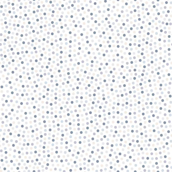 Polka dot padrão sem costura simples - design de mosaico delicado colorido. Vetor repetível fundo incomum. Impressão têxtil — Vetor de Stock