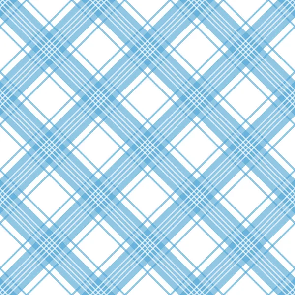 Vector simple seamless textile pattern - striped geometric design. Abstract fabric background. Blue endelss texture — Stock Vector