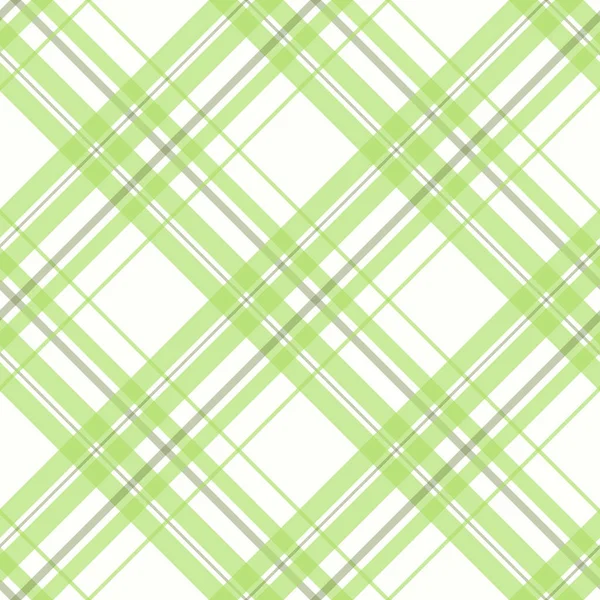 Vector seamless textile pattern - delicate geometric design. Trendy green fabric background. Endless striped texture — Stock Vector