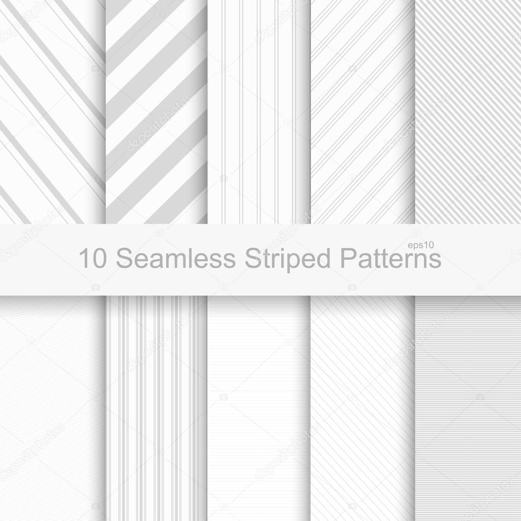 10 Seamless striped patterns