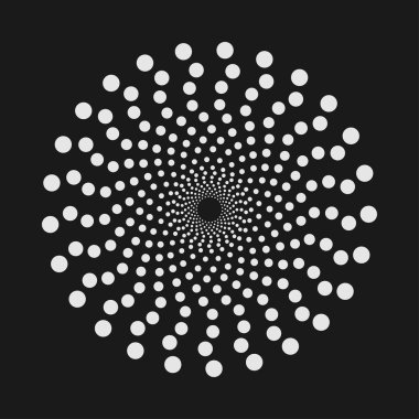 Soyut nokta şeklini, vektör tasarım öğesi