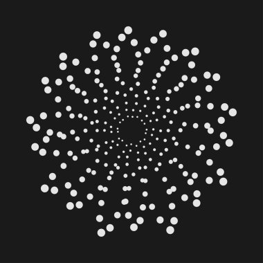 Soyut nokta şeklini, vektör tasarım öğesi