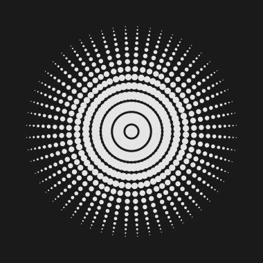 Soyut nokta şeklini, vektör tasarım öğesi