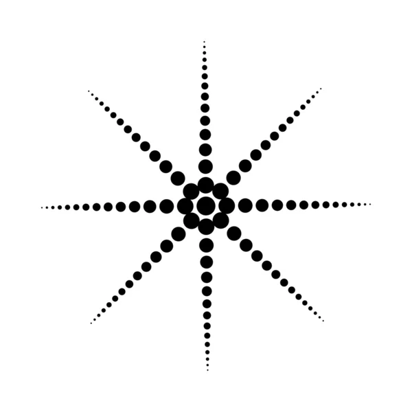 Forme abstraite des points, élément vectoriel de conception — Image vectorielle