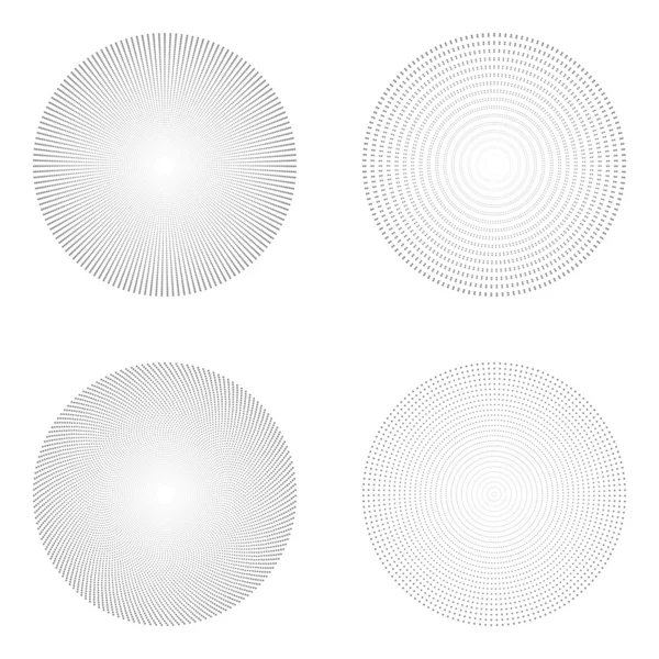 Formes abstraites de points, ensemble vectoriel d'éléments de conception — Image vectorielle