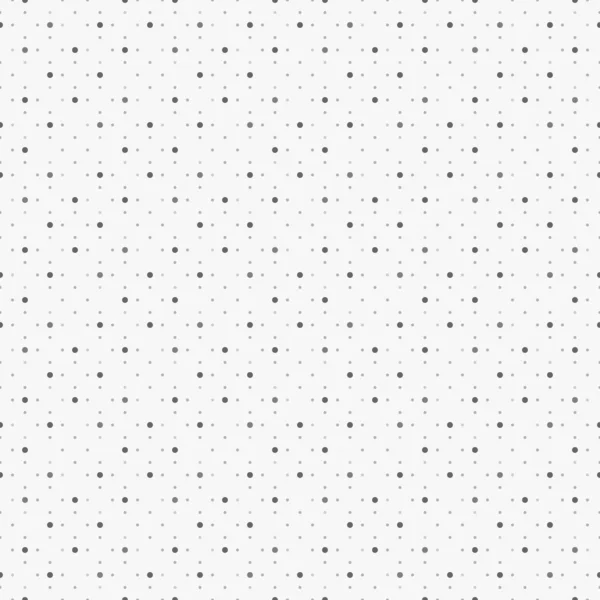 Monochroom polka dot patroon, naadloze vector achtergrond — Stockvector