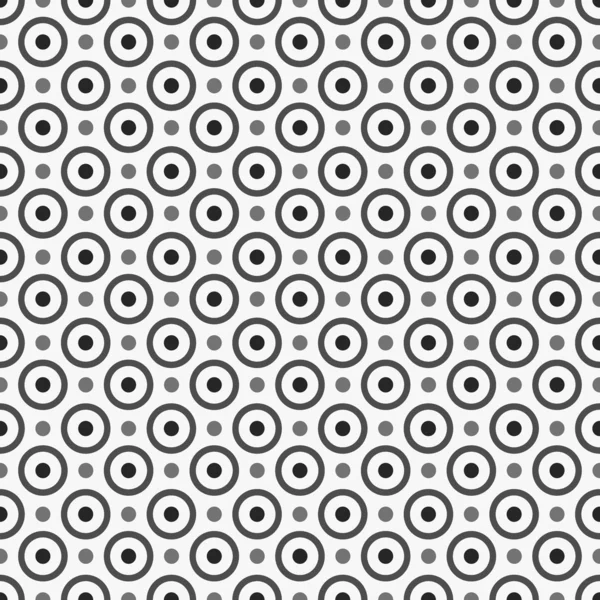 Daireler ve nokta, siyah ve beyaz doku, sorunsuz vektör arka plan deseni.