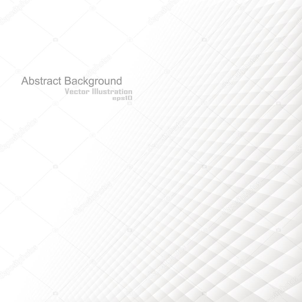 Abstract background with a perspective, white texture. Vector illustration