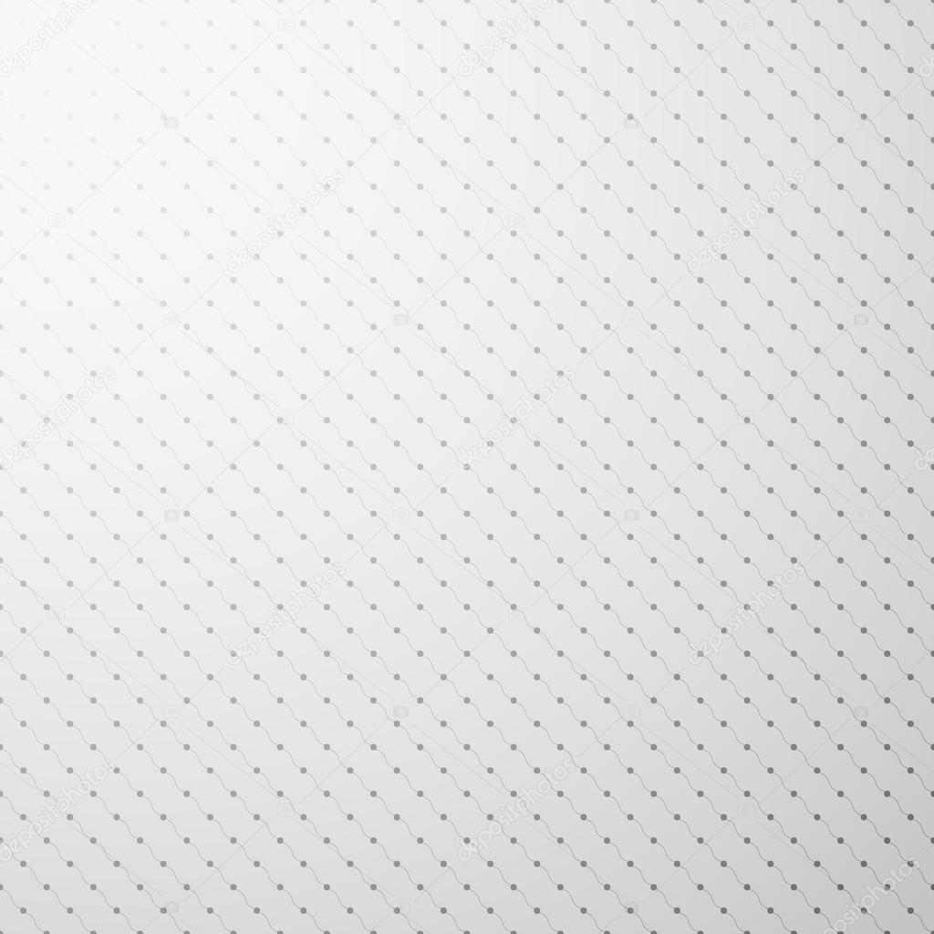 Vector pattern - repeatable wavy lines with dots, light background