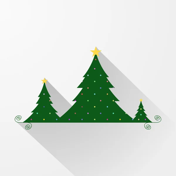 Vektor einfach Weihnachtsbaum Hintergrund — Stockvektor