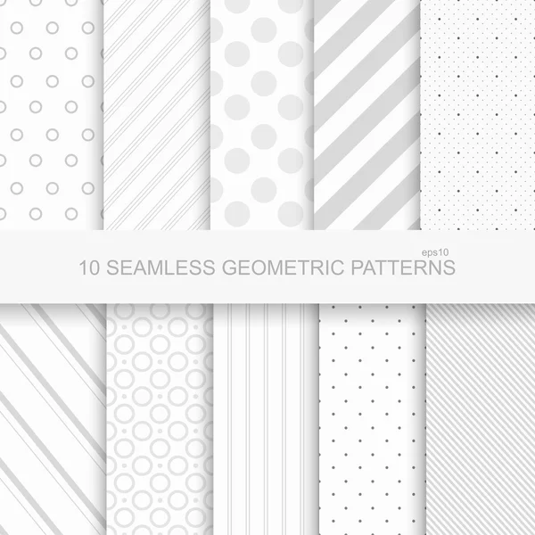 Patrones decorativos geométricos modernos — Archivo Imágenes Vectoriales