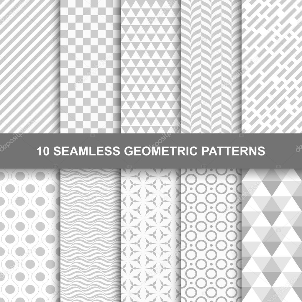 Modern geometric decorative  patterns