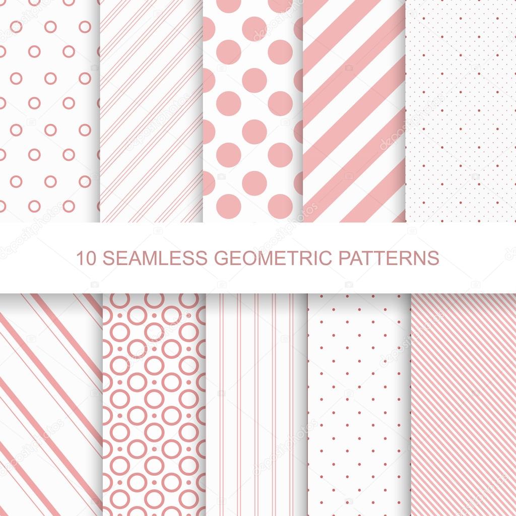 Modern geometric decorative  patterns