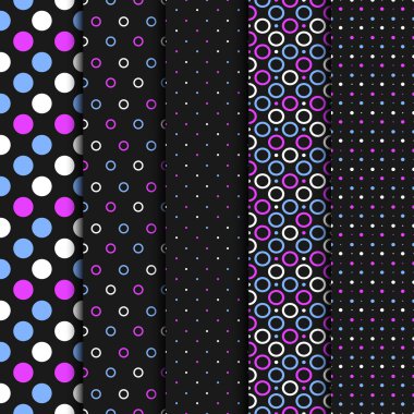 patterns with circles and dots clipart