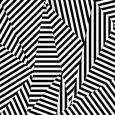 siyah ve beyaz çizgili desen