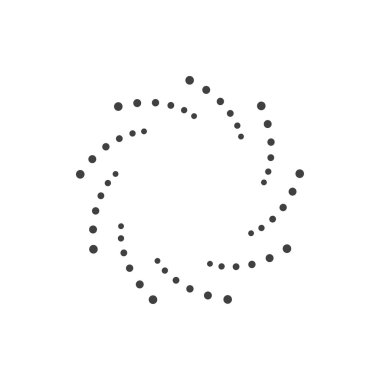 Soyut noktalı tasarım ögesi