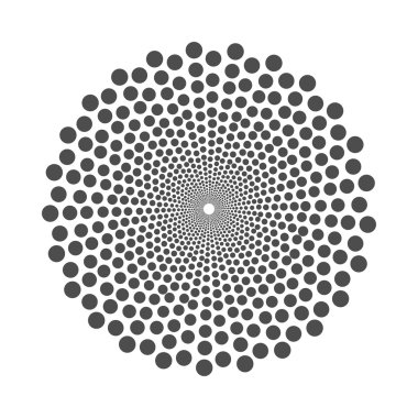 Soyut noktalı tasarım ögesi