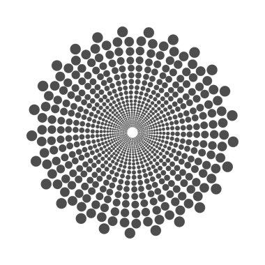 Soyut noktalı tasarım ögesi