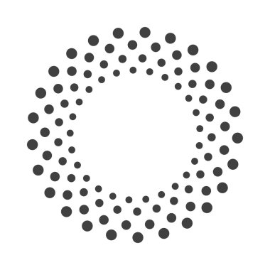 Soyut noktalı tasarım ögesi