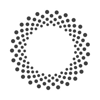 Soyut noktalı tasarım ögesi