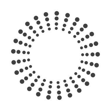 Soyut noktalı tasarım ögesi