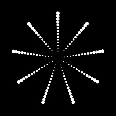 Soyut noktalı tasarım ögesi