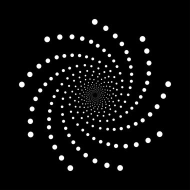 Soyut noktalı tasarım ögesi