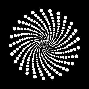 Soyut noktalı tasarım ögesi