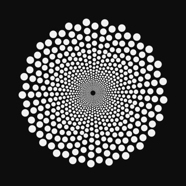 Soyut noktalı tasarım ögesi