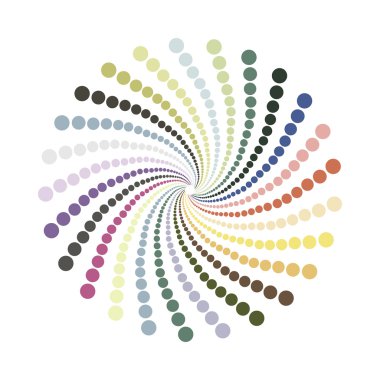 soyut renkli daireler