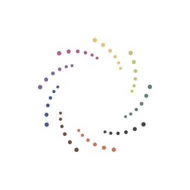 soyut renkli daireler