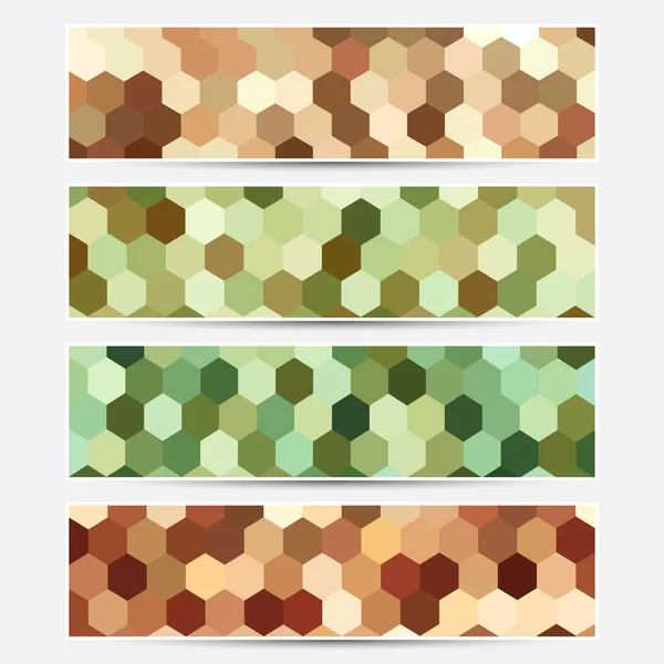 Coloridos patrones de mosaico — Archivo Imágenes Vectoriales