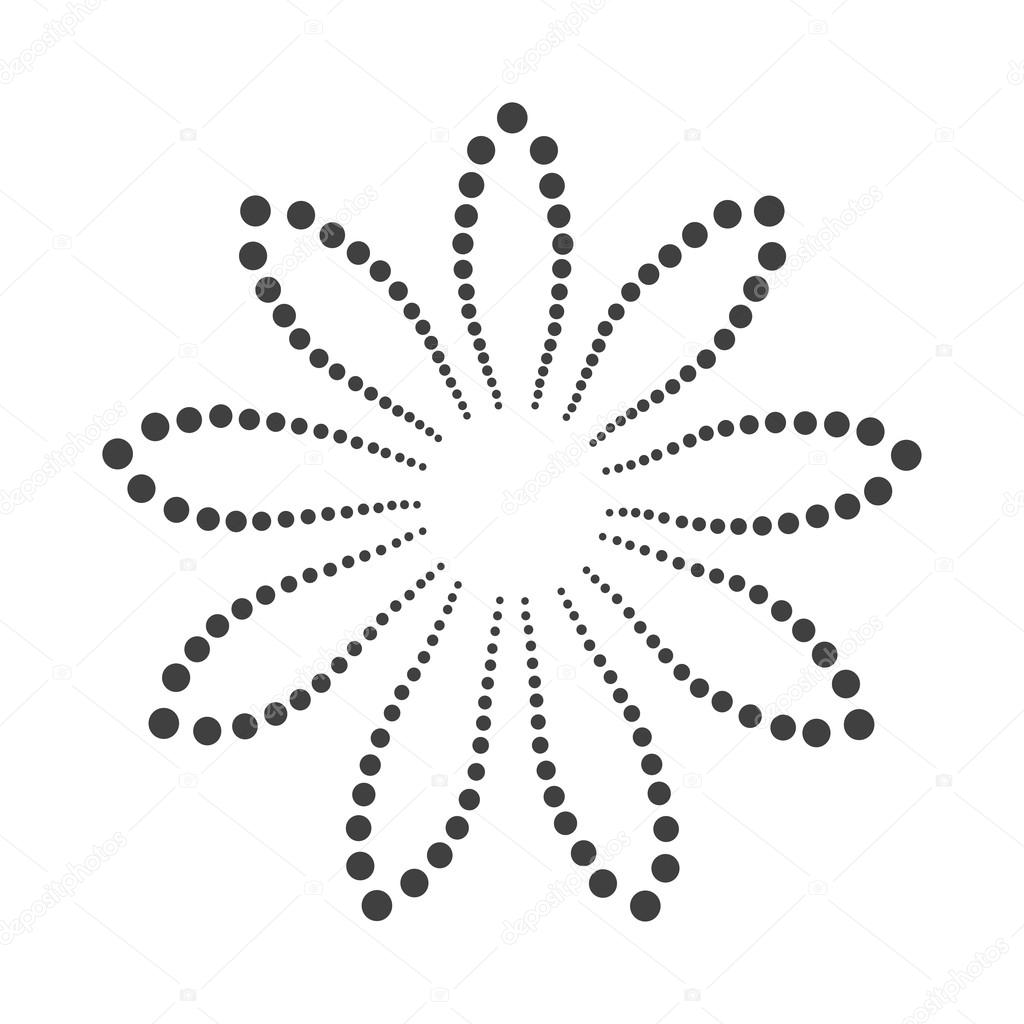 Abstract dotted design element