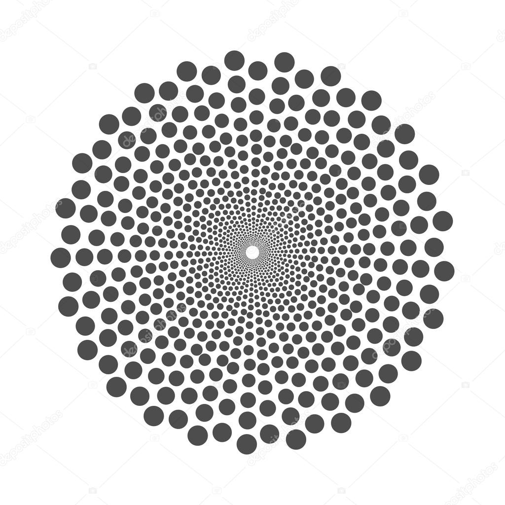 Abstract dotted design element